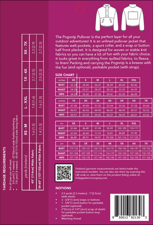 Pogonip Pullover Pattern - homesewn