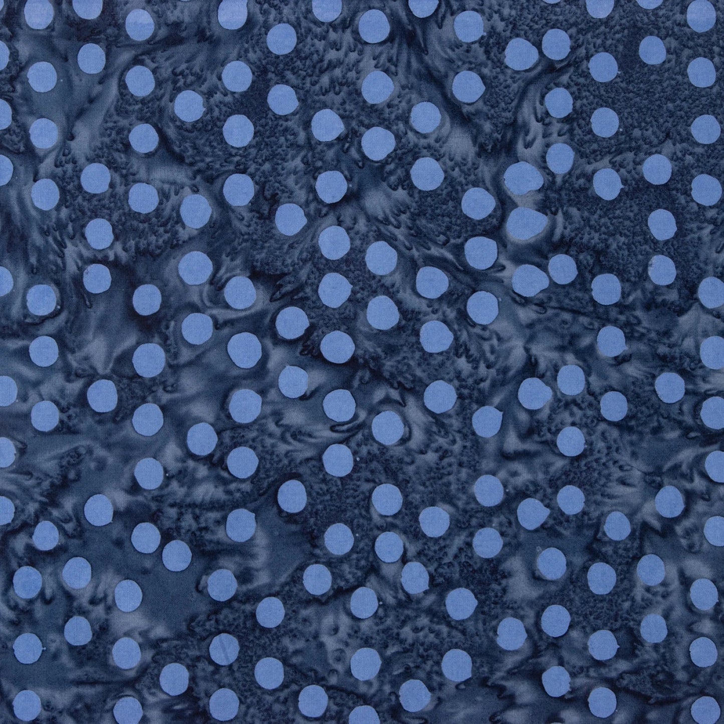 Polka Pop Stone Blue - COTTON BATIK - homesewn