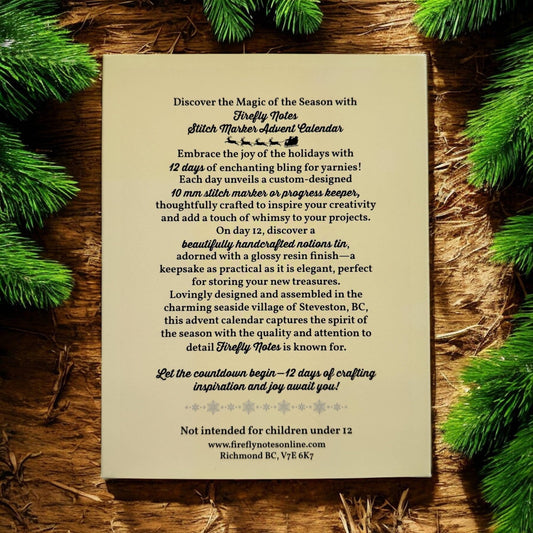 PREORDER - SEPTEMBER 2025: 2025 Stitch Marker Advent Calendar - homesewn