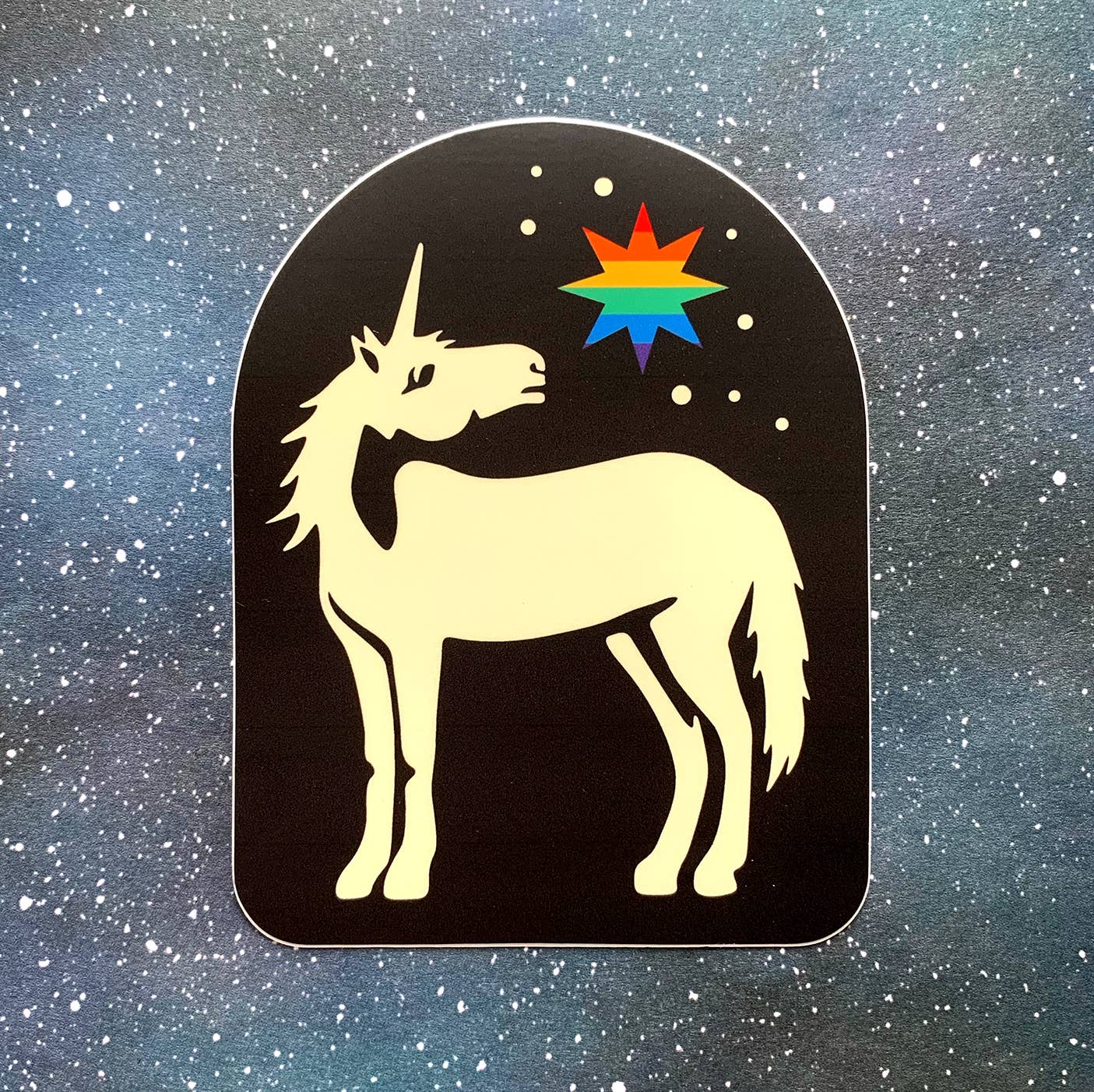 Pride/Unicorn/Rainbow Bumper Sticker, Durable vinyl decal - homesewn