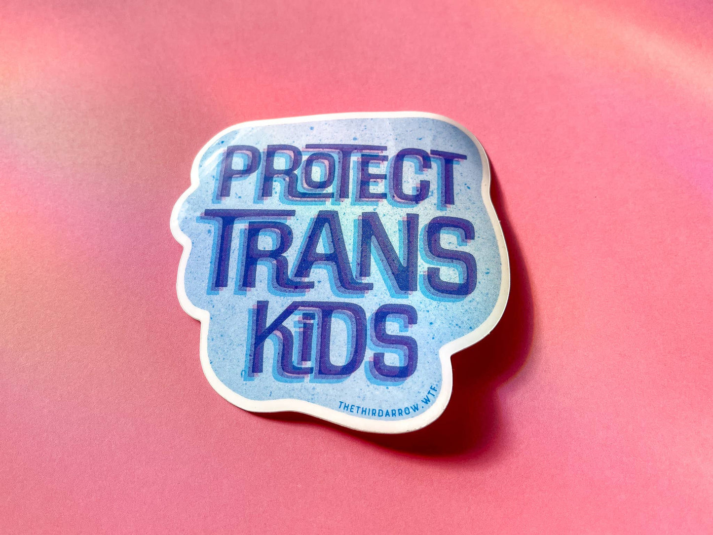Protect Trans Kids vinyl sticker - homesewn