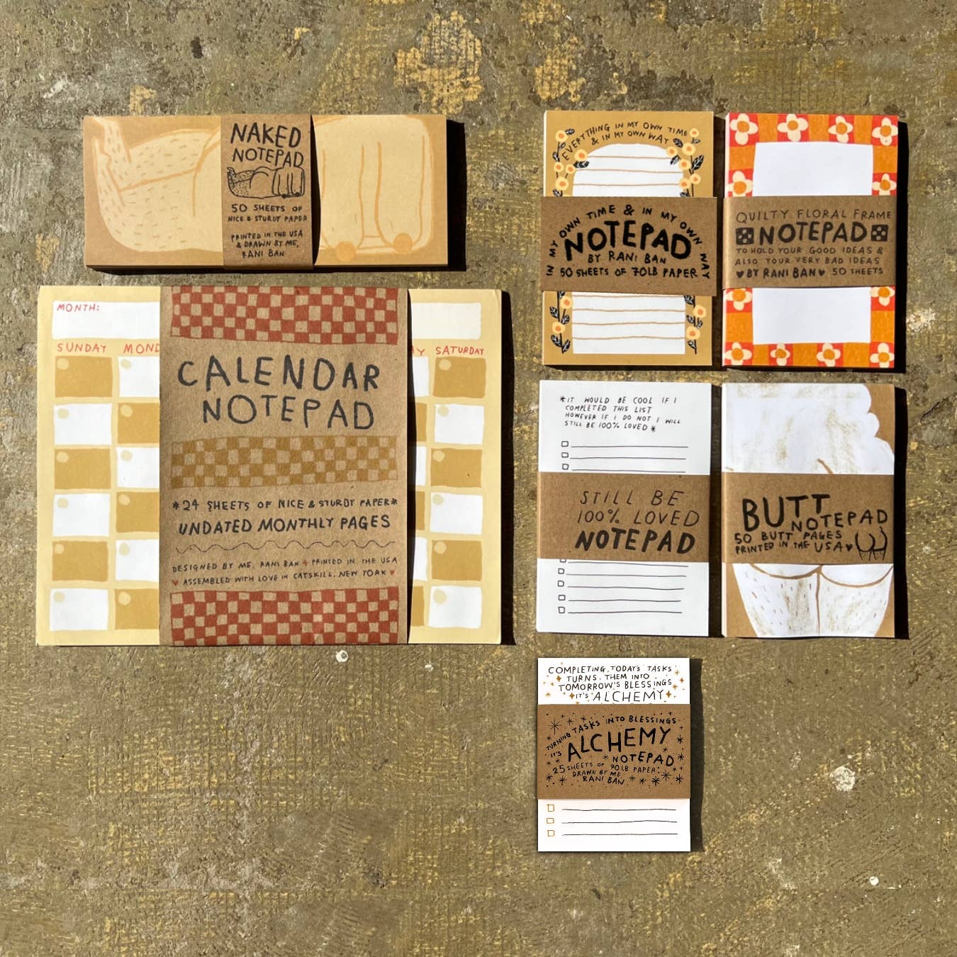 QUILTY FLORAL FRAME Notepad - homesewn