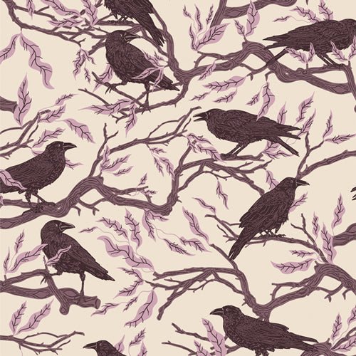 Ravens Twilight - QUILTING COTTON/POPLIN - Ghostly & Haunted - homesewn