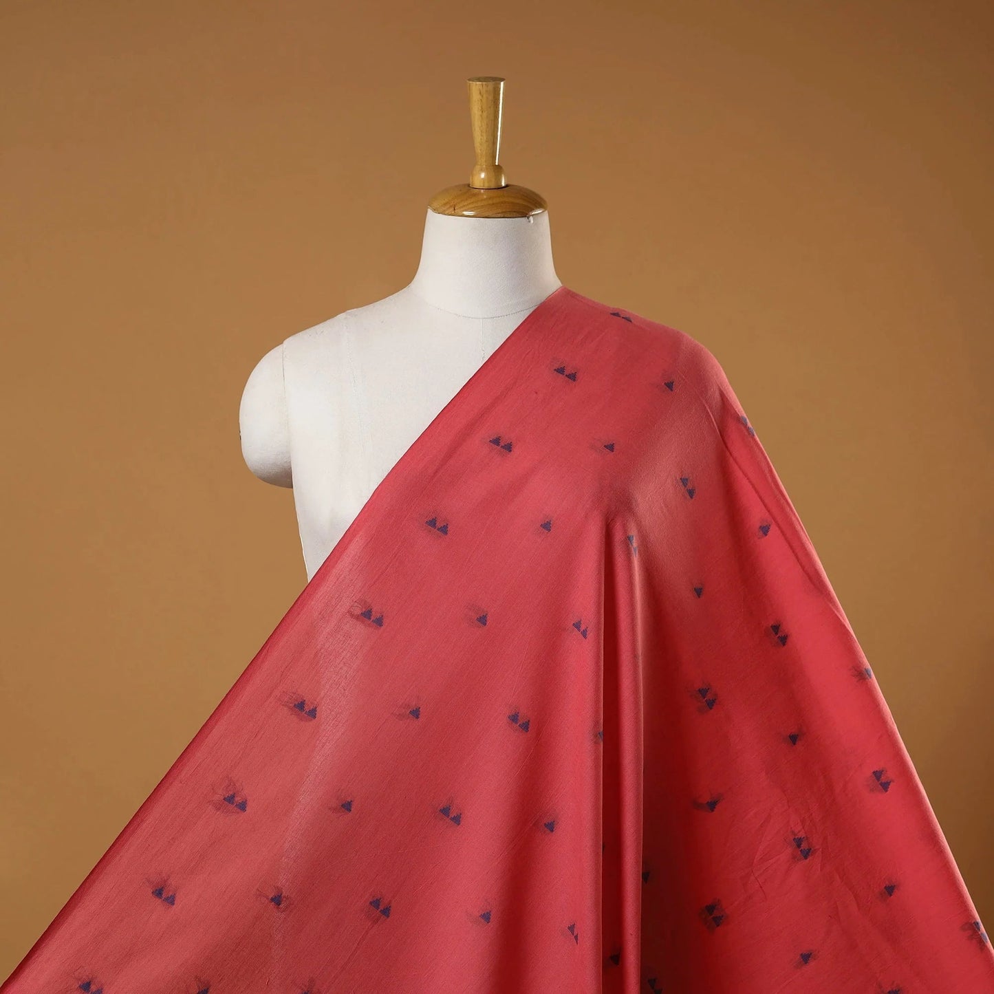 Red - Prewashed Cotton Jacquard Fabric - homesewn