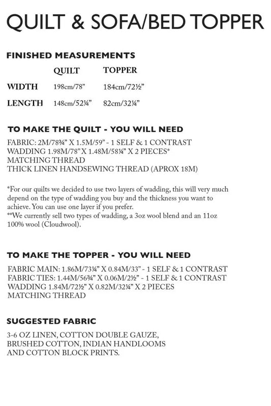 QUILT Topper