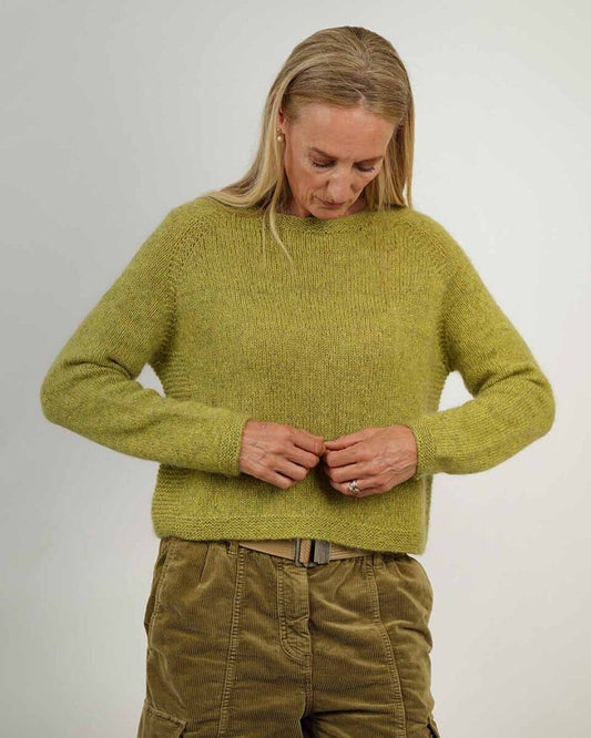 Esmeralda Sweater by Katrine Hannibal, No 20 + Silk mohair knitting kit