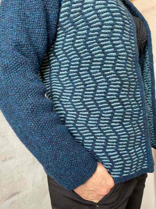 Sofi - combi jacket by Hanne Falkenberg, knitting pattern