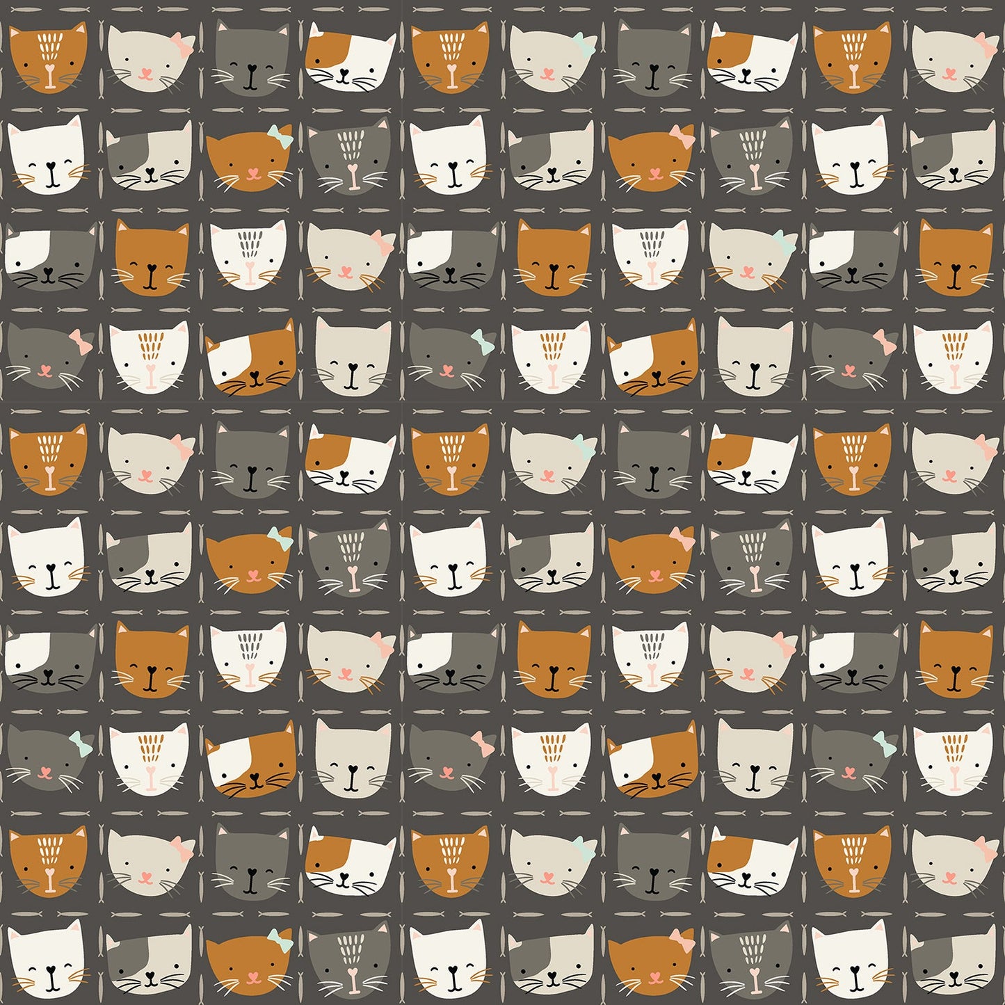 SD100 - CA3 Kitty Kats - Kitty Kat Kuties - Calico Fabric - homesewn