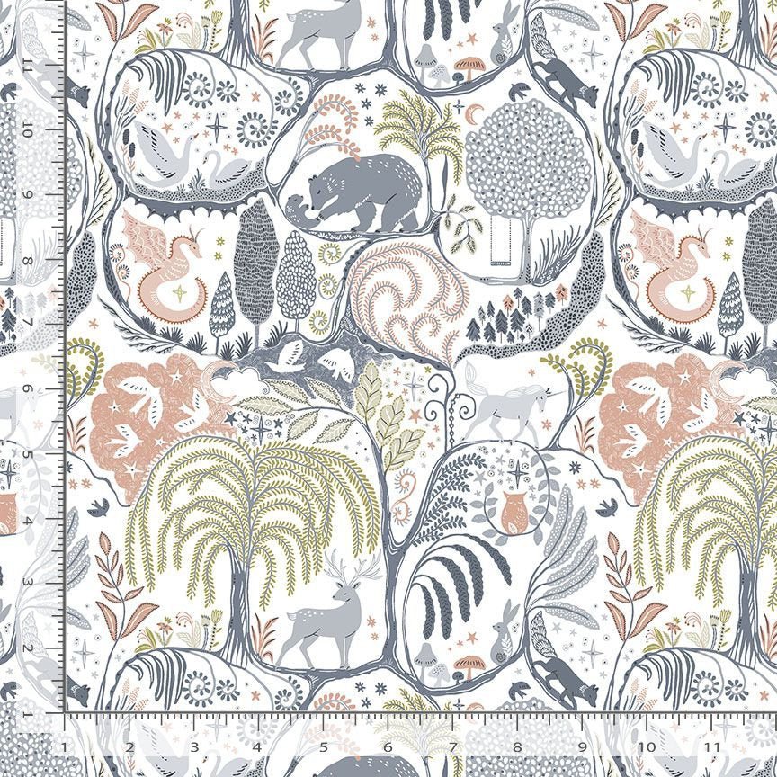 Secret Forest - White - Secret Forest - homesewn