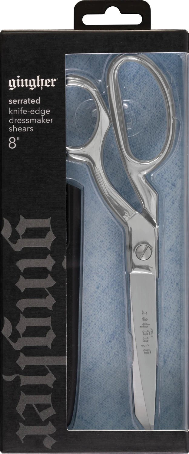 Serrated/Knife Edge Dressmakers Shears 8" - homesewn