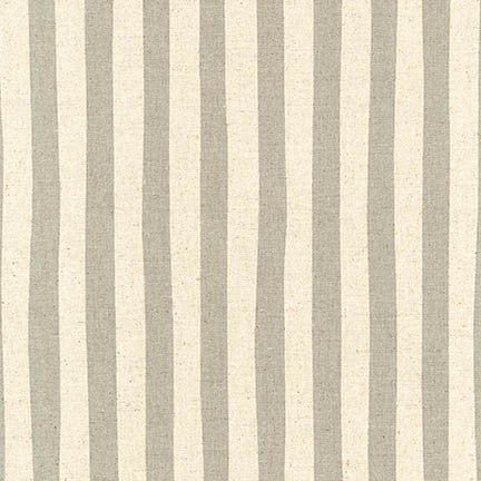 SEVENBERRY CANVAS - NATURAL STRIPES - GREY - homesewn