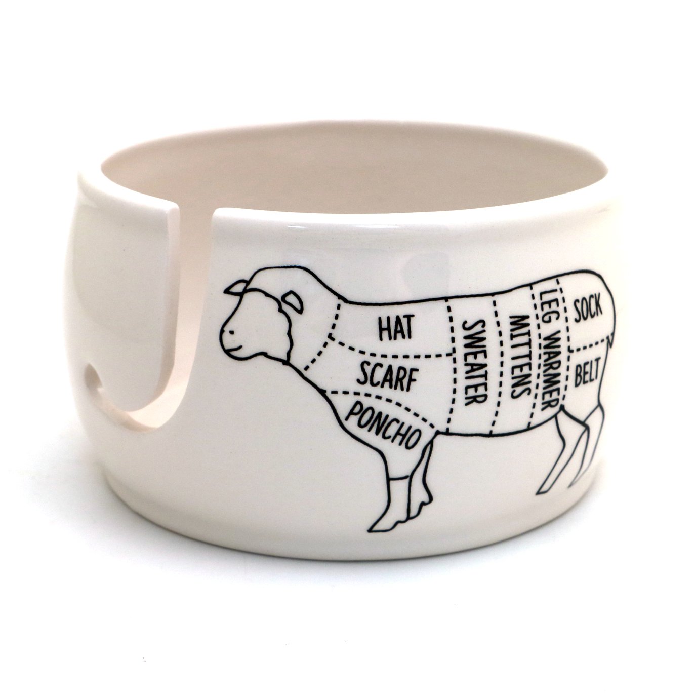 Sheep Parts Yarn Bowl - homesewn