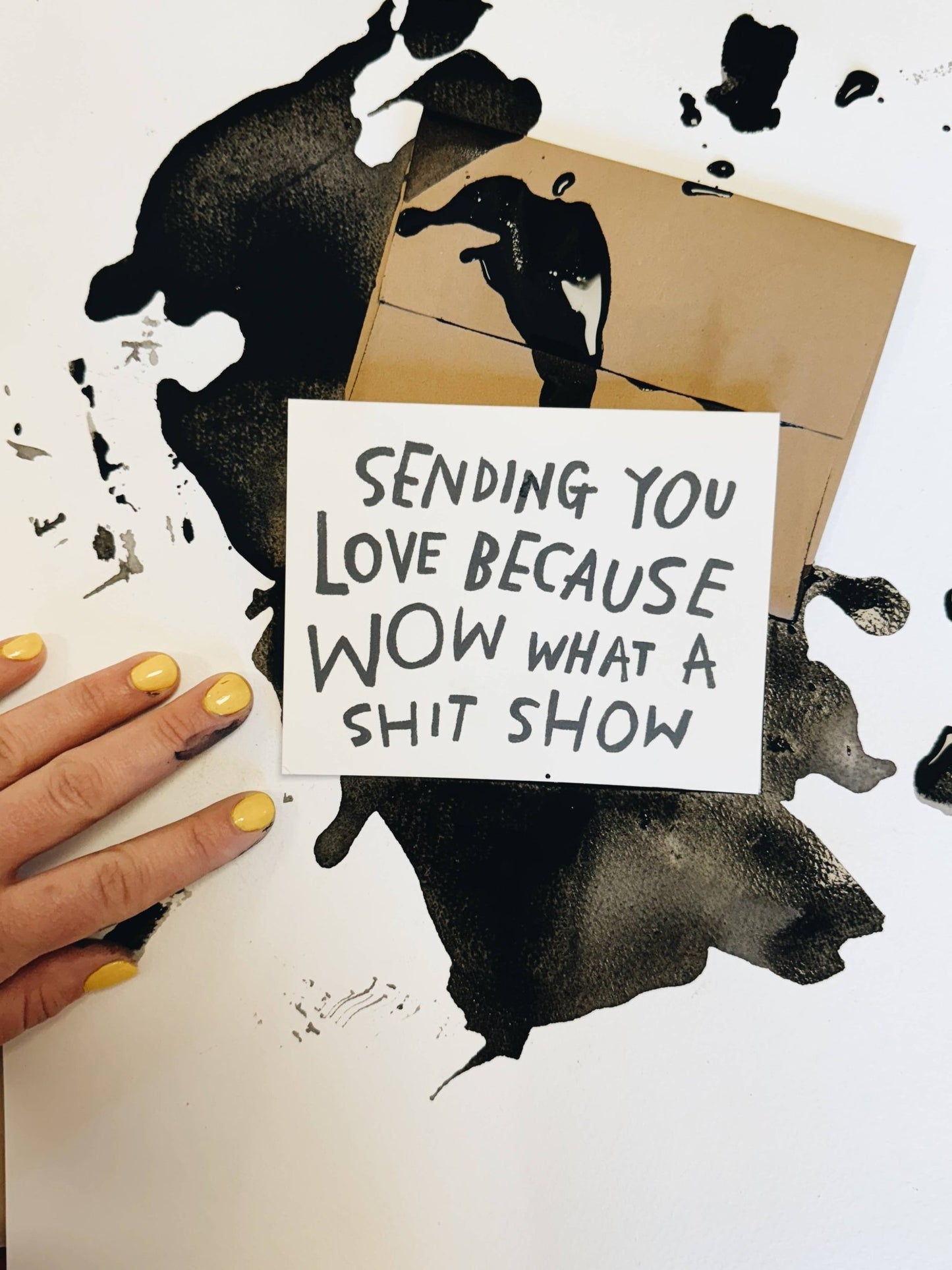 SHIT SHOW Greeting Card - homesewn