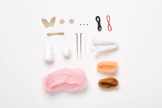 Simply Make Needle Felting Kit - Piggy Princess - homesewn