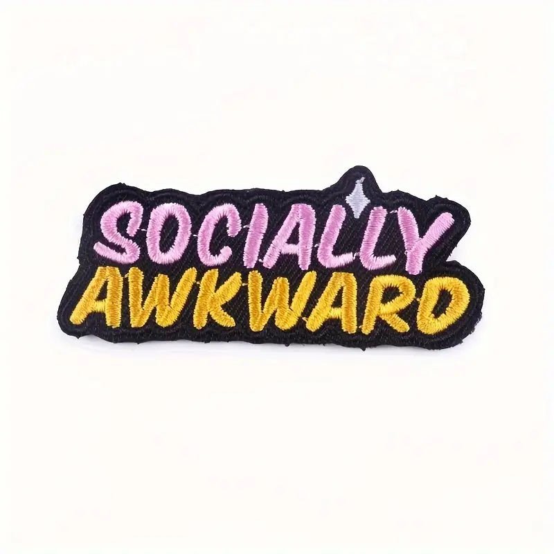 Socially Awkward Iron On Patch - homesewn