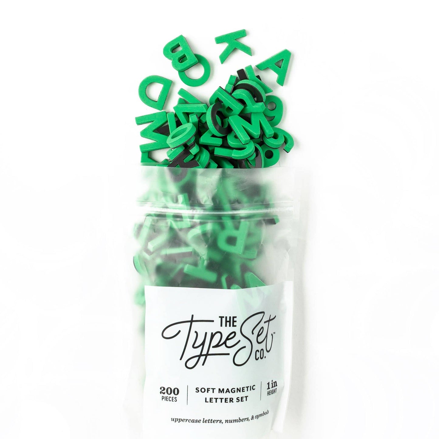 Solid - Colored 200pcs 1 - inch Magnetic Letters - homesewn