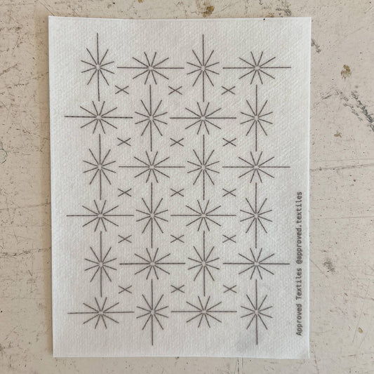 Stars - Minimal Mending + Embellishment Transfer - homesewn