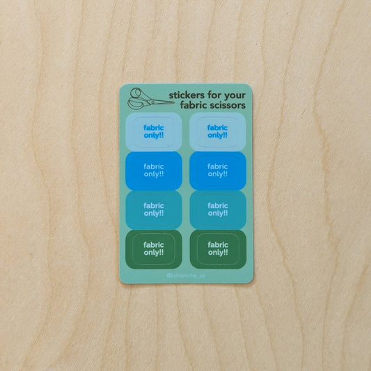 Stickers to Protect Your Fabric Scissors / Shears - homesewn