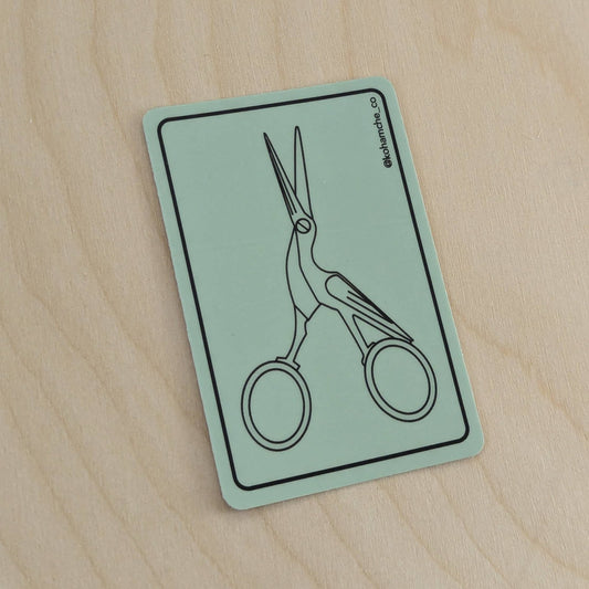 Stork Scissors - Stickers for Fiber Artists - homesewn