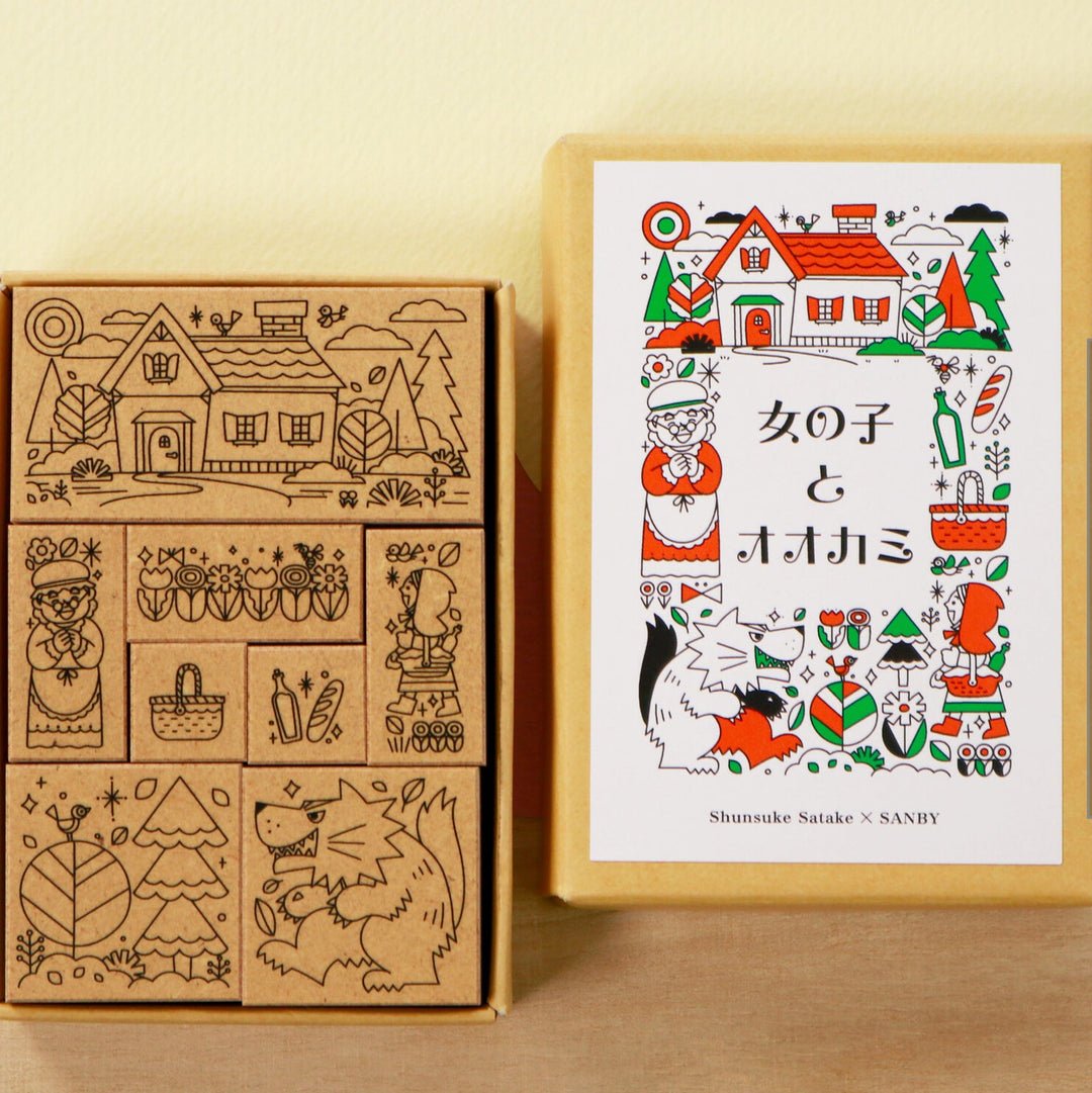 Storytelling Fairytale Stamp Set - Red Riding Hood - homesewn
