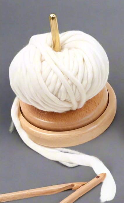 Tabletop Wooden Ball Holder Spinner - homesewn