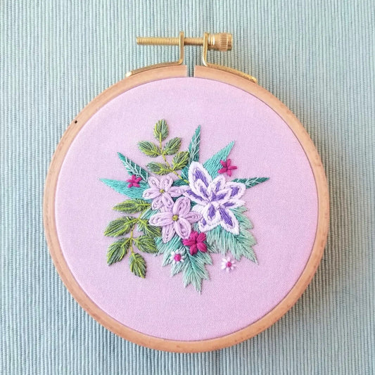 Tender Petals Embroidery Craft Kit - homesewn