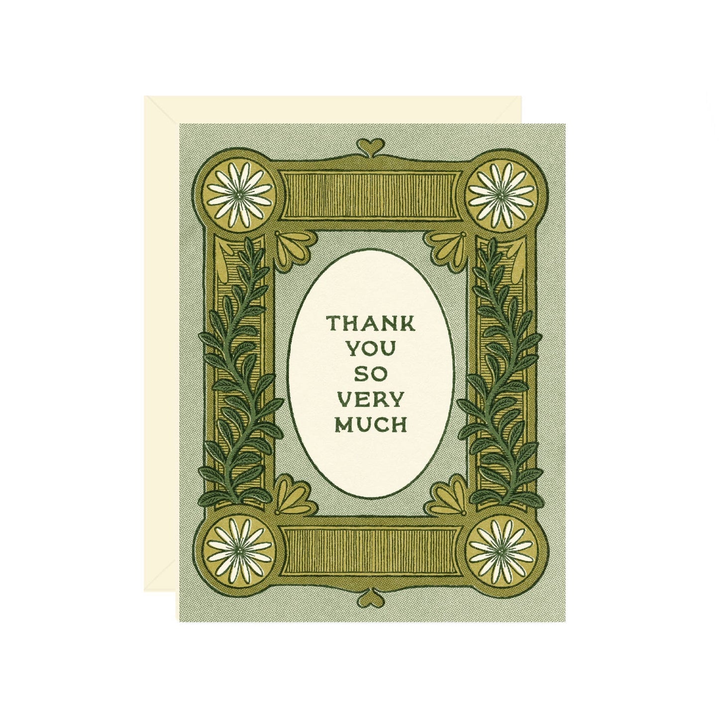 Thank You Vine Greeting Card - homesewn