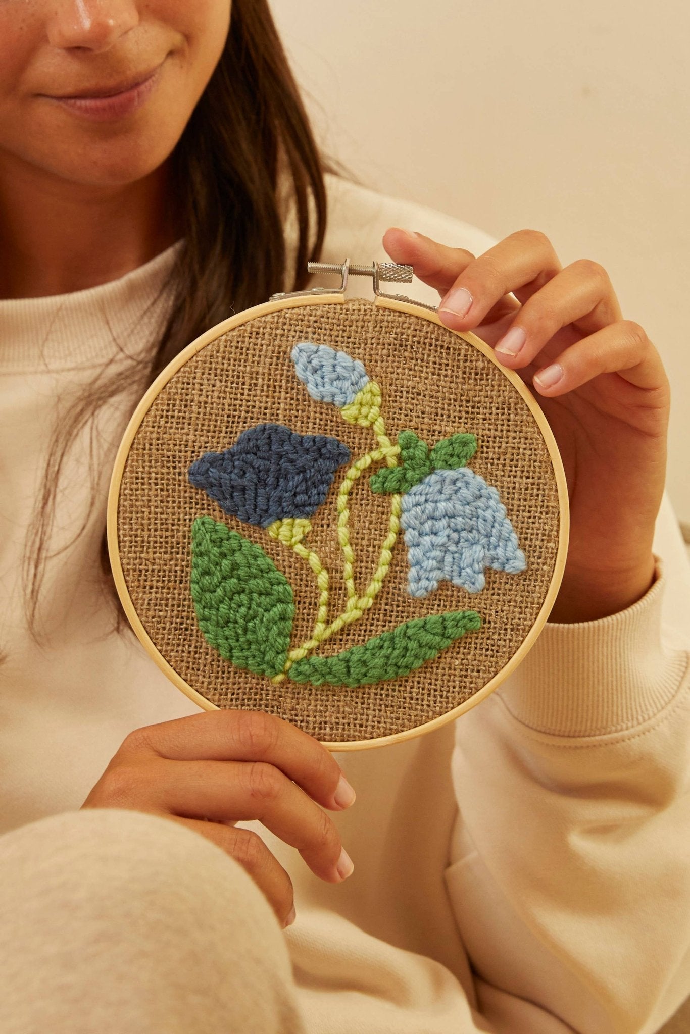 The Relaxed Rustic Punch Needle Kit - PN004KS - homesewn