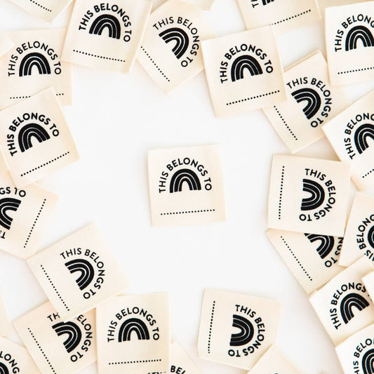 This Belongs To - Kids School Organic Cotton Clothing Tags - homesewn