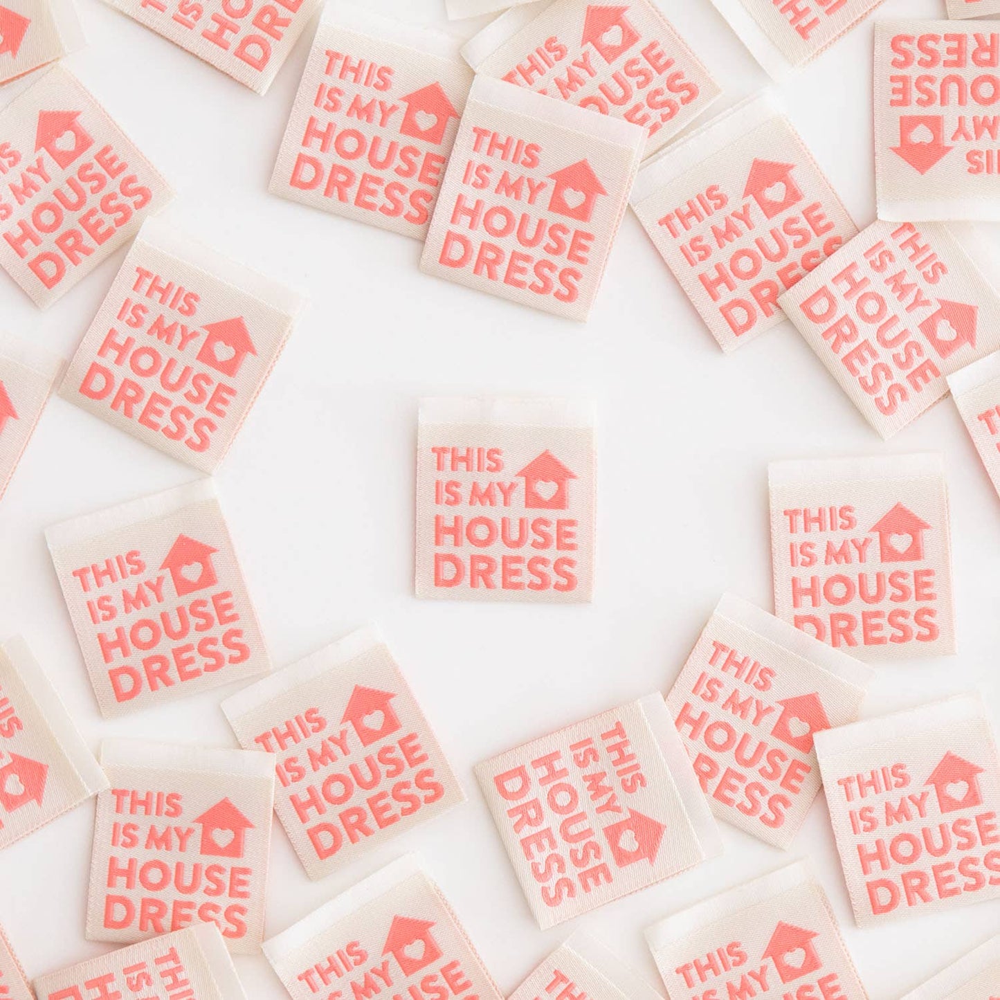 This Is My House Dress Woven Labels - Sewing Woven Clothing - homesewn