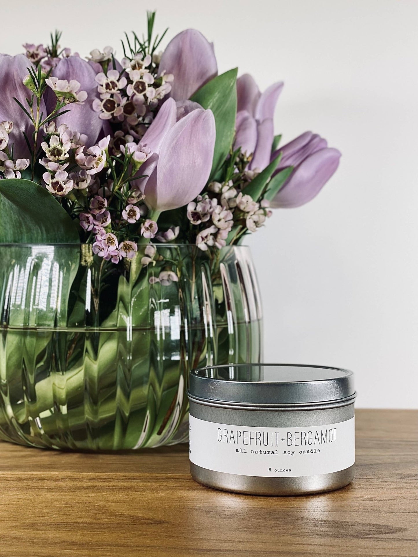 Tin Candle - Citrusy - homesewn