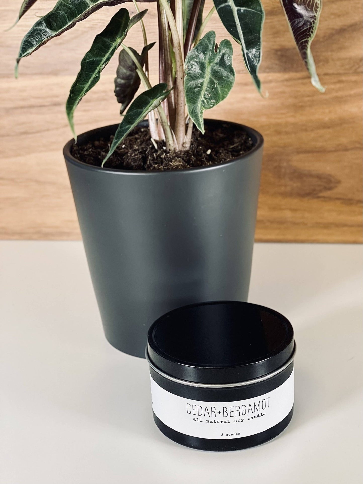 Tin Candle - Woodsy - homesewn