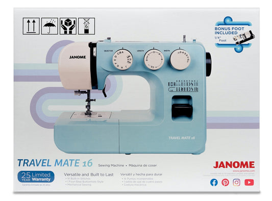 TM16 Janome Travel Mate 16 Sewing Machine - homesewn