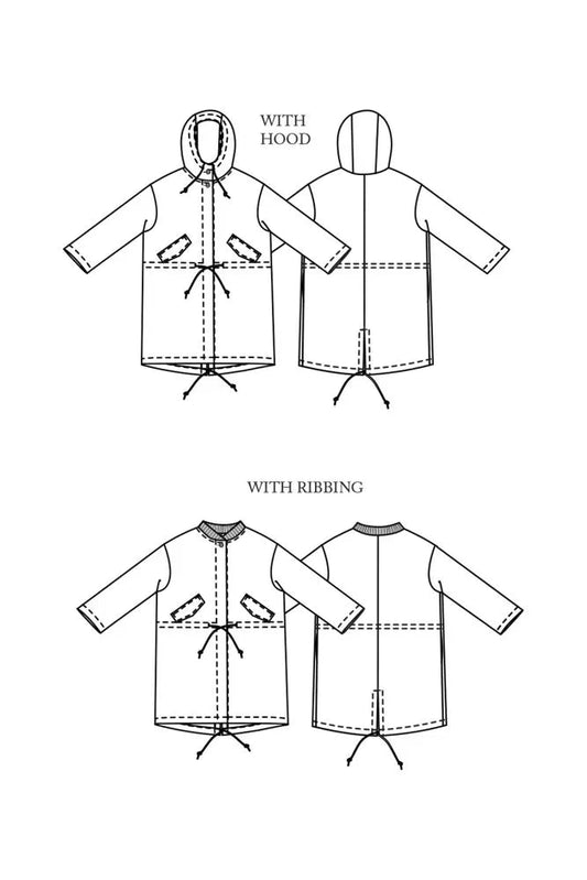 TN34 Parka Printed Sewing Pattern - homesewn