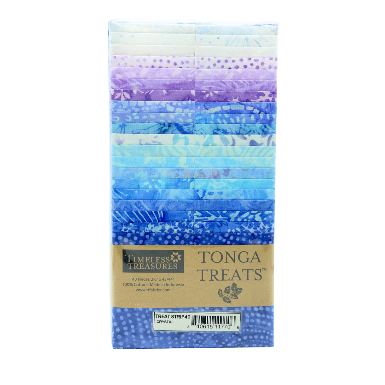 Tonga Batik Crystal Jelly Roll 2.5in Strips (40pc) - homesewn