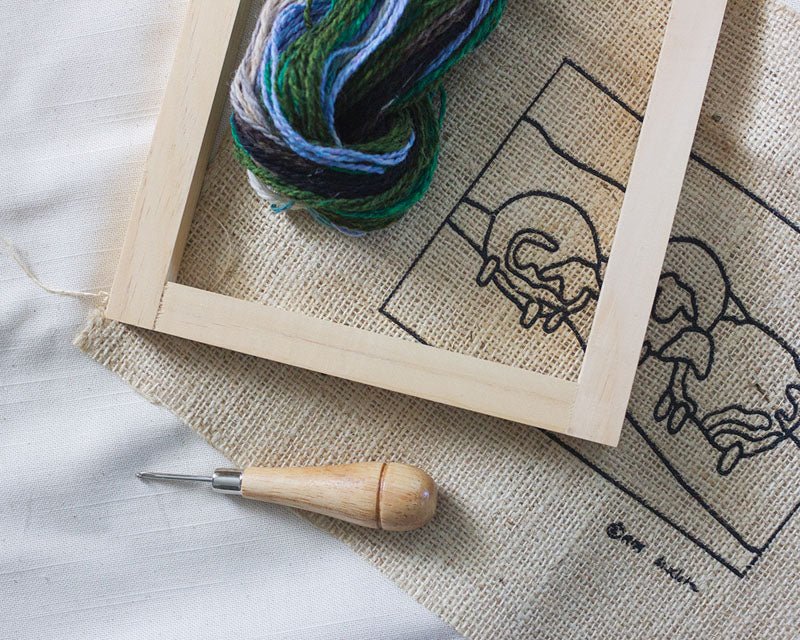 Traditional Rug Hooking Kit - Sheep - homesewn