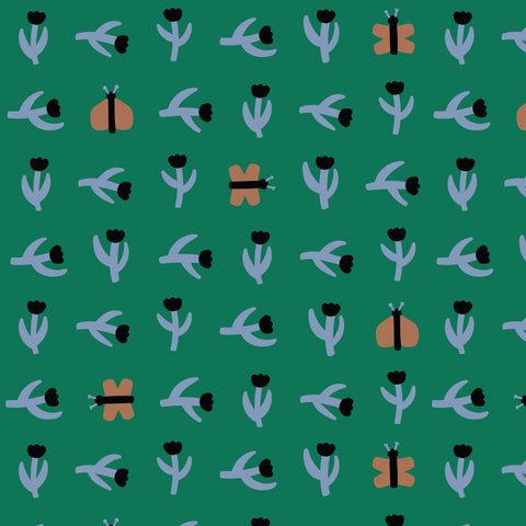 Tulip Flutter Organic BATISTE - Sun Seed Moon - Leah Duncan - homesewn