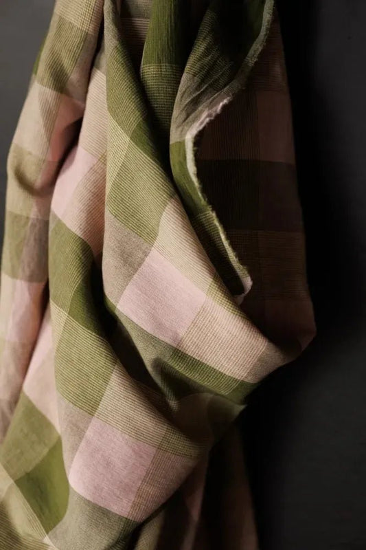 Vetiver Check Cotton/Linen - 58" Wide - homesewn