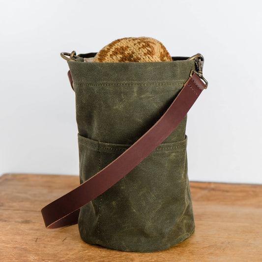 Waxed Canvas Bucket Bag - homesewn