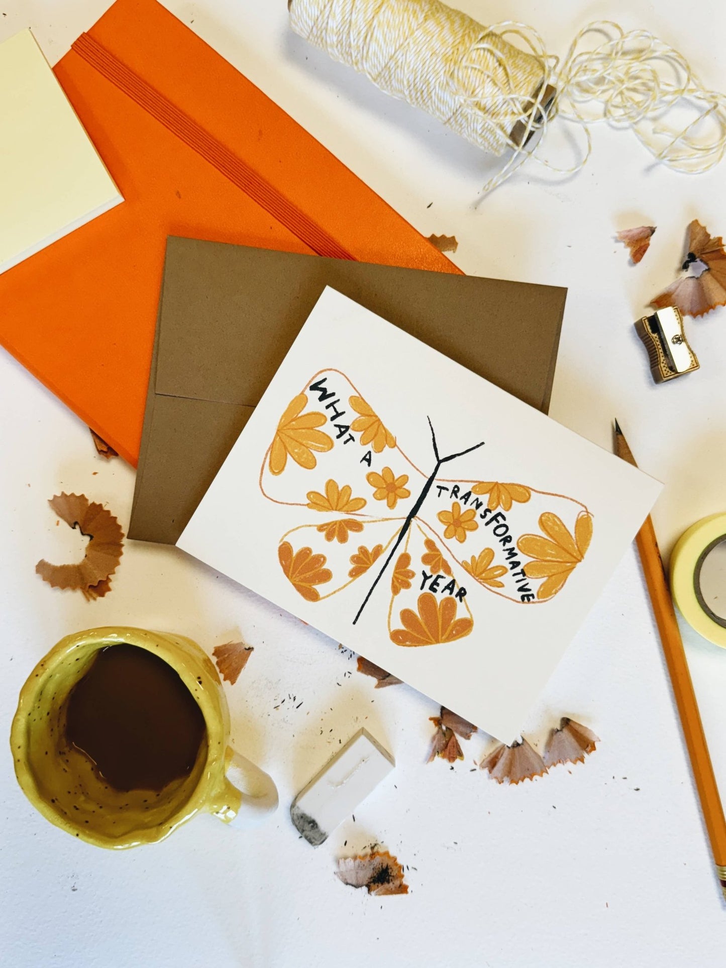 WHAT A TRANSFORMATIVE YEAR Card - homesewn