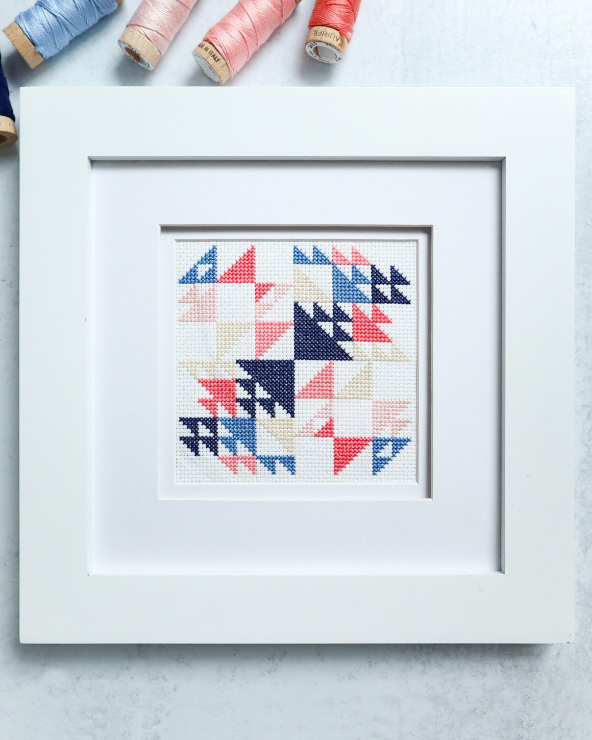 Whirlwind Cross Cross Stitch Pattern - PRINTED PATTERN - homesewn