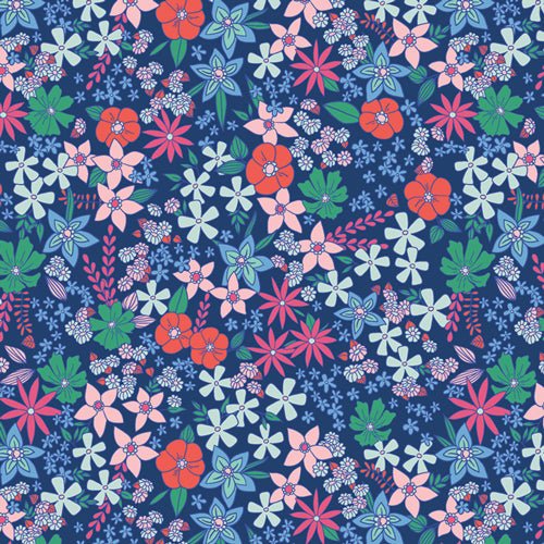 Wildflower Fields Flowerette - QUILTING COTTON/POPLIN - homesewn
