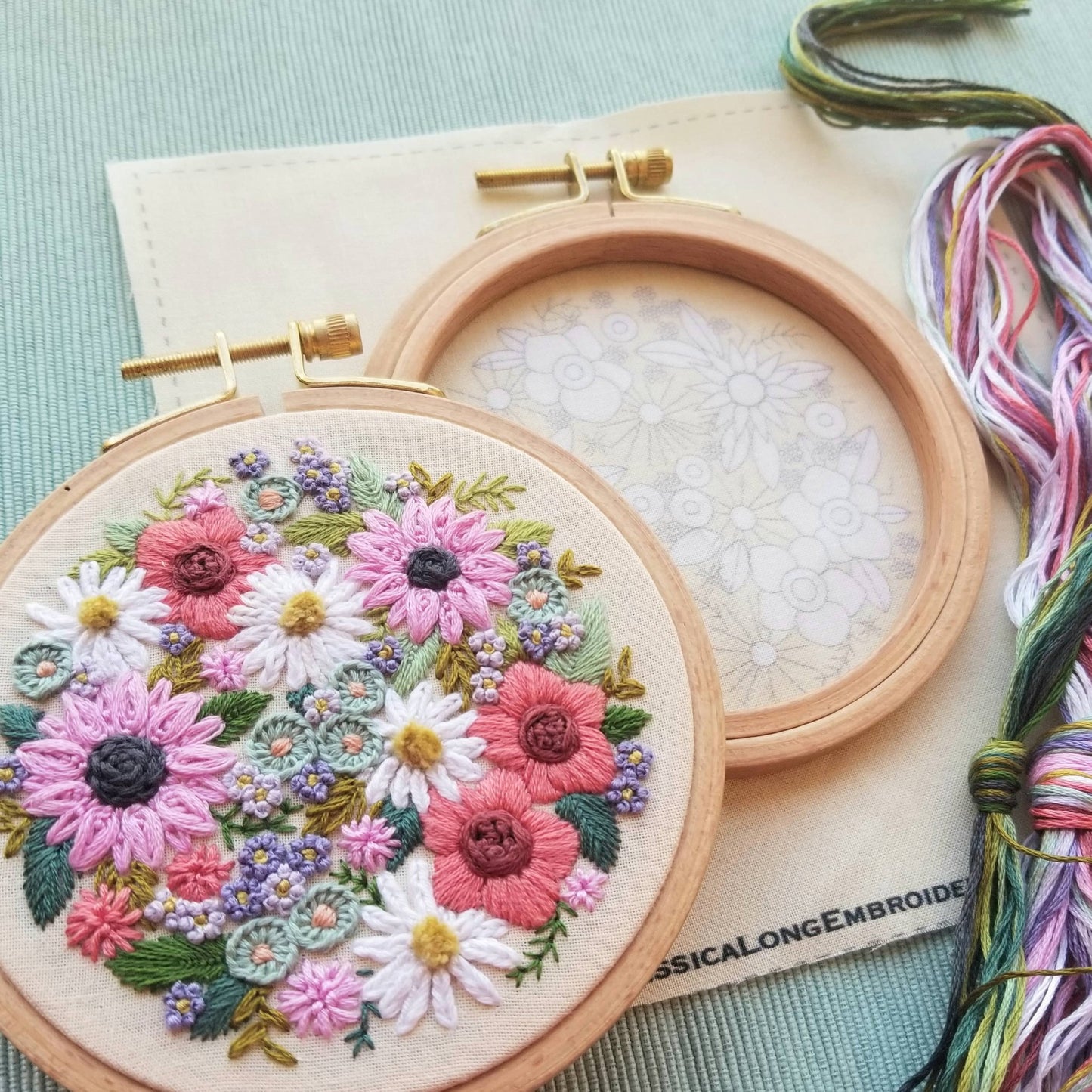 Wildflower Sampler Embroidery Craft Kit - homesewn