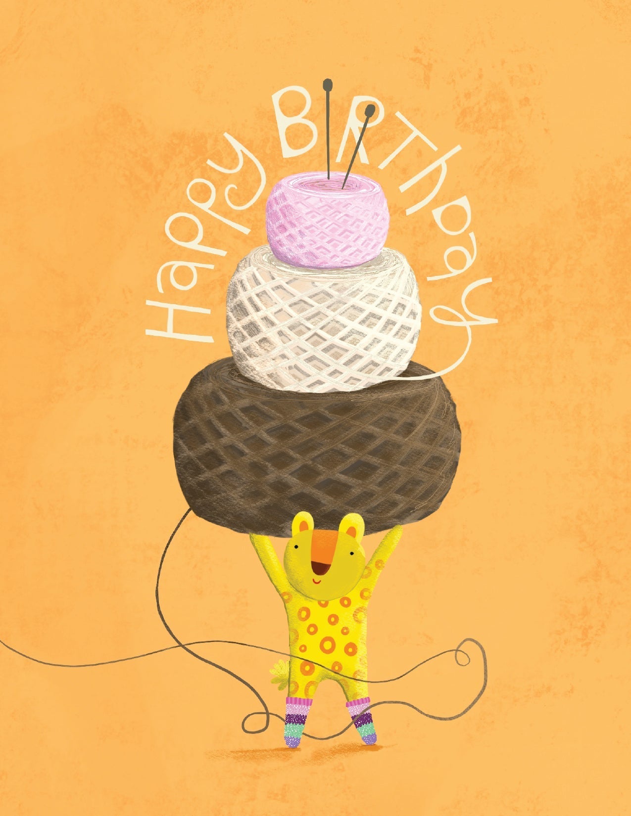 Yarn Cake Greeting Card - homesewn