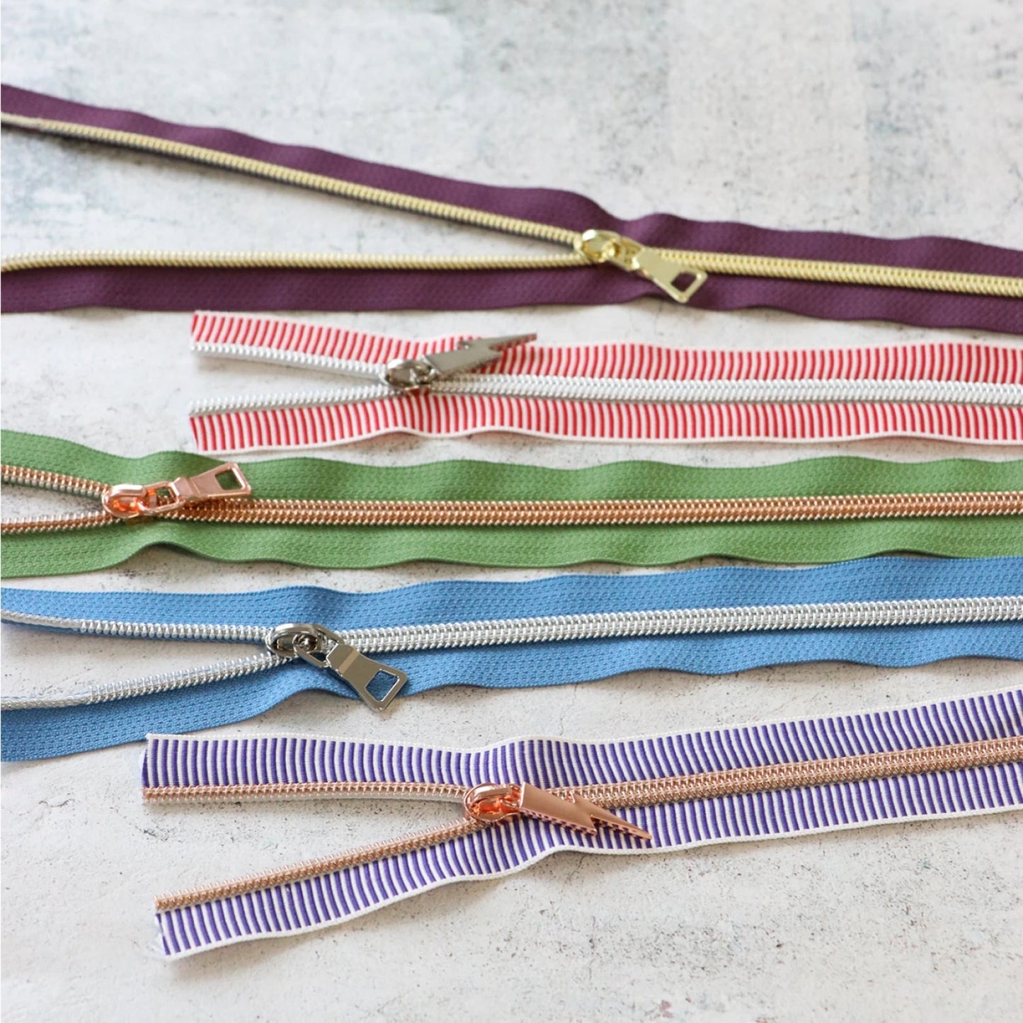 Zipper by the Yard - Zipper Tape Bundle - homesewn