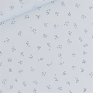 Dots Arctic Blue French Terry 59" Wide - Knit Fabric