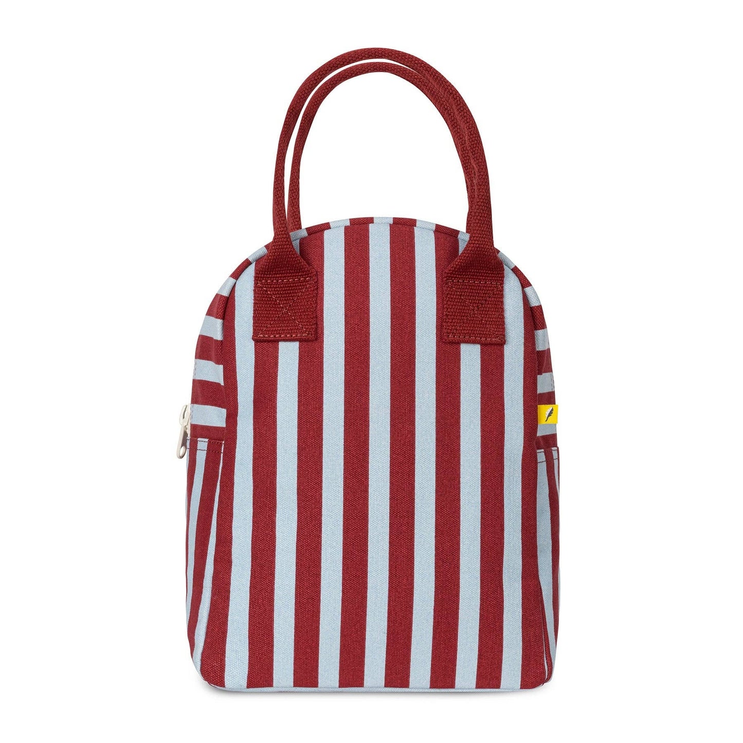 Handled Project Bag - Awning Stripe Chili Pepper