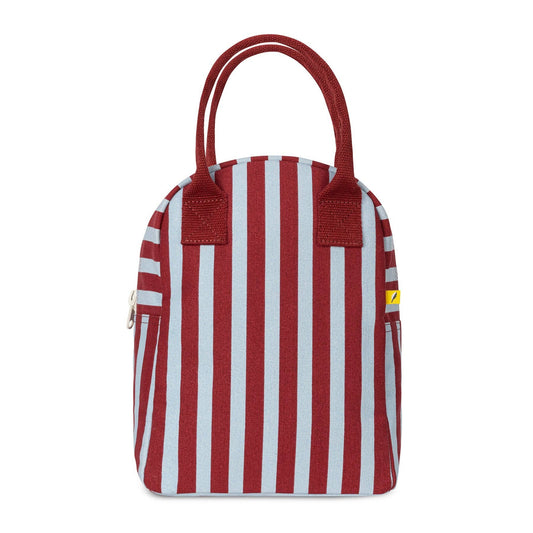 Zipper Project Bag - Awning Stripe Chili Pepper