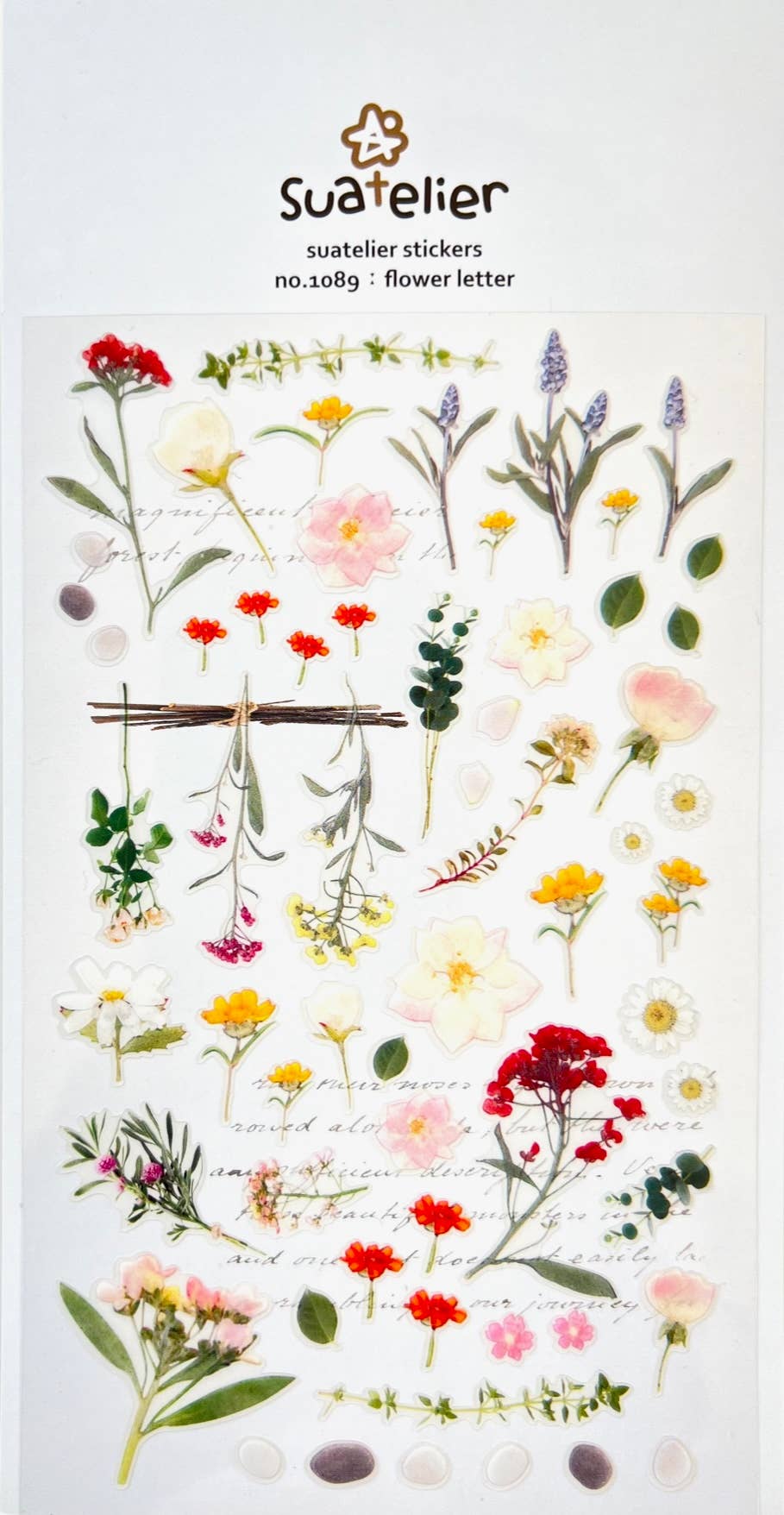 01089 FLOWER LETTER STICKERS - homesewn