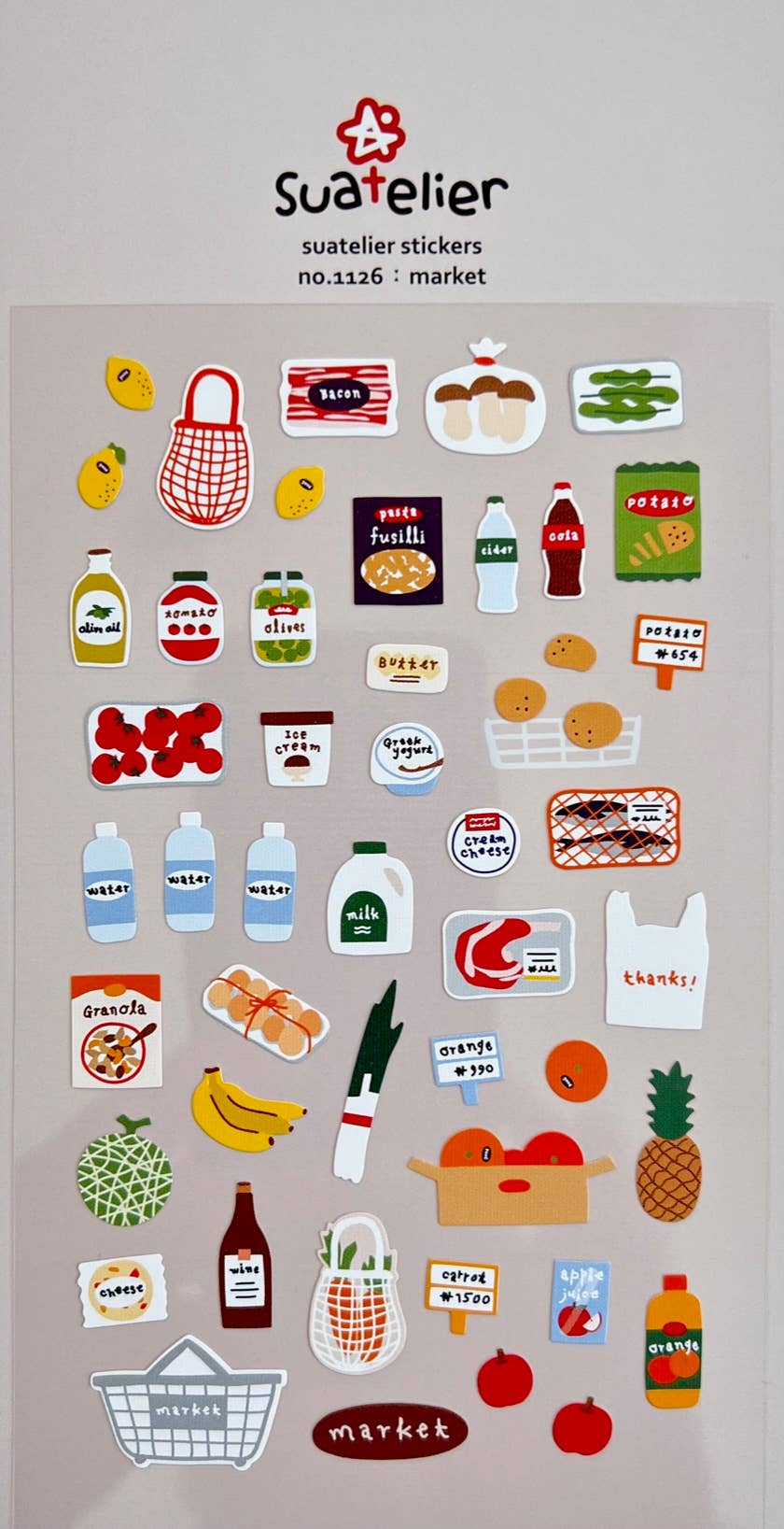 01126 MARKET STICKERS - homesewn